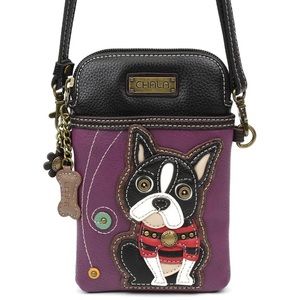 CHALA CELL PHONE CROSSBODY BOSTON TERRIER